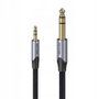 CABLE AUDIO ESTEREO JACK 3.5/M JACK 6.3/M 3 M GRIS VENTION